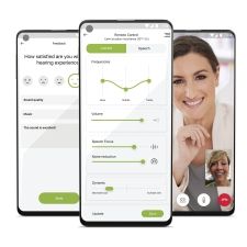 Móvil con app de la marca Phonak de Pallarés centro auditivo en Orihuela